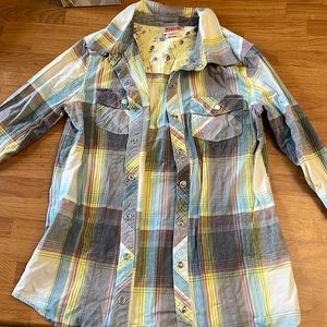 Mossimo Supply Co Girls Western Shirt Size L